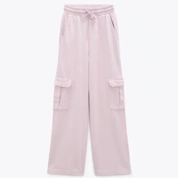 Zara Washed Cargo Jogging Pants S - Picture 3 of 5